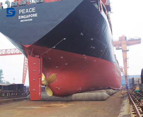 Salvage Docking เรือถุงลมนิรภัยยางทางทะเลเปิดตัวเครื่องยกแรงดันสูง