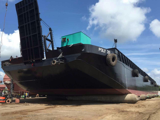 Shipyard Barge เปิดตัวถุงลมนิรภัย Docking 10 Layers Heavy Duty Airbags For Lifting