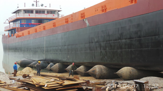 ถุงลมนิรภัยกู้ภัยทางทะเลที่ผ่านการรับรองจาก ABS ยกของหนัก HDG Ship เปิดตัวถุงลม