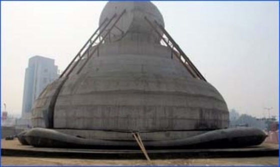 เรือป้องกันการระเบิดเปิดตัวถุงลมนิรภัยสำหรับเดินทะเลเรือยกของหนักที่สามารถเคลื่อนย้ายได้
